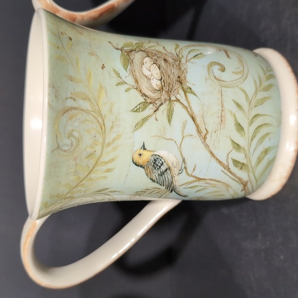 Square One,Kate Mcrosite Set Of 3 Nature's Nest Joy,Hope,Love Coffee Mugs. - Picture 8 of 14